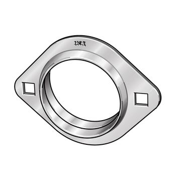 Flanged bearing housing oval Series: FLAN..-MST